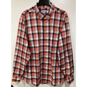 Southern Tide Shirt Mens XXL Navy Blue Coral Long Sleeve Button Down Classic Fit
